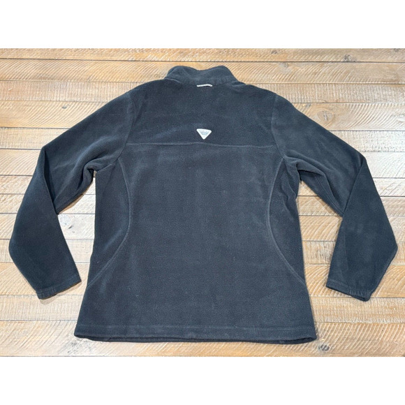 Columbia PFG Black 1/4 Zip Fleece Pullover - Women's Size L - Picture 2 of 7